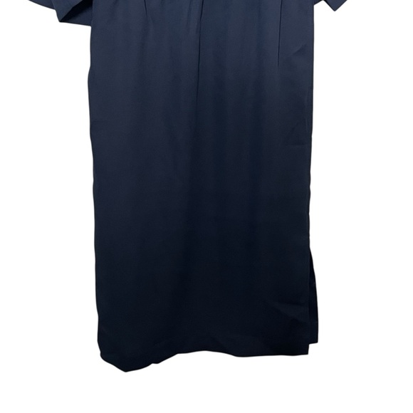 COS Navy Layered Midi Dress Size 4 Minimalist Modern Workwear - Picture 4 of 11